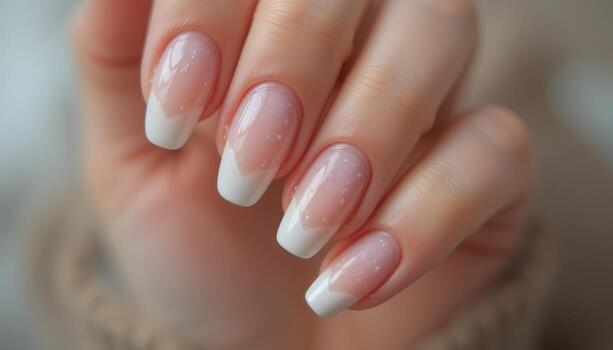 White French Nails