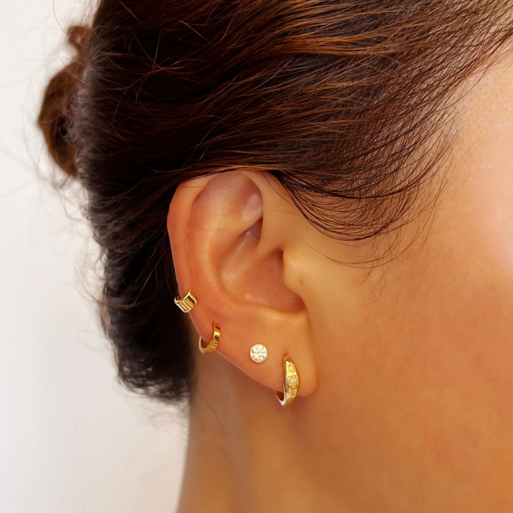 Gold Earring Stack