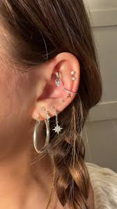 Silver Earring Stack