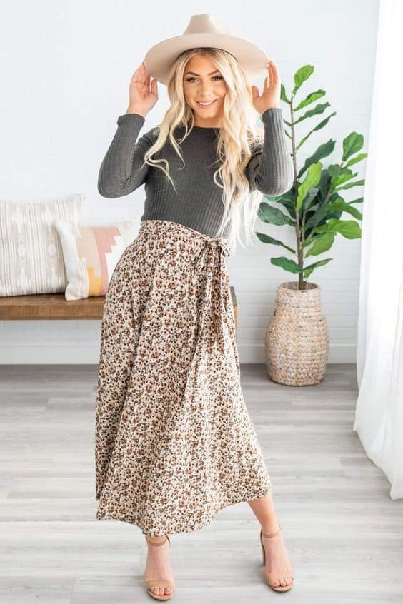 Skirt Outfit for Spring