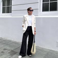 Blazer with Straight-Leg Trousers
