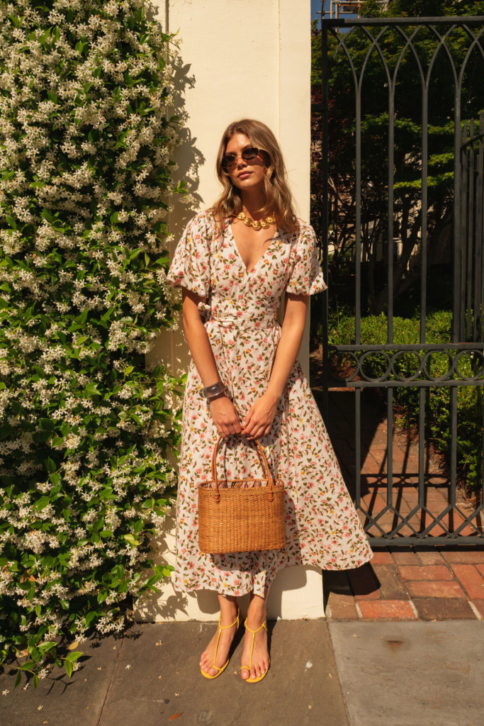 Floral Dress with Sandals
