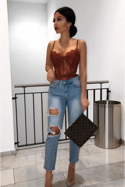 sexy bodysuit + jeans
