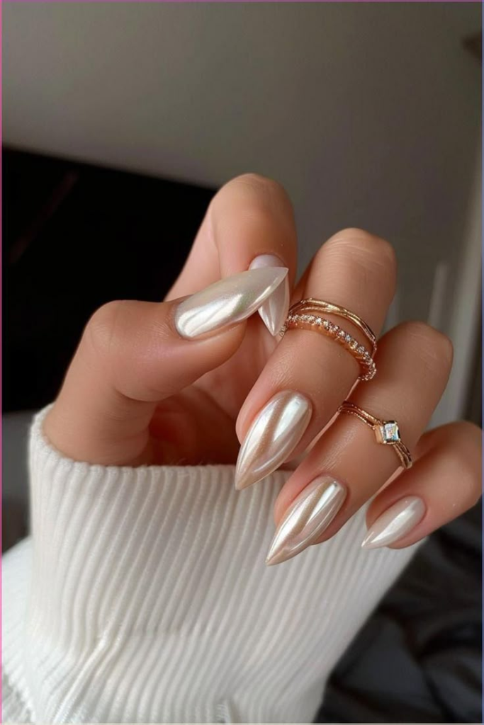 Chrome Graduation Nails