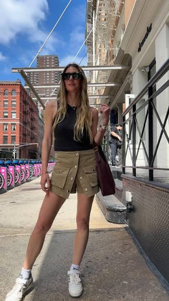 Baby Tee + Mini Skirt