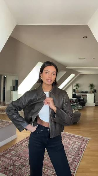 Leather Jacket Vaquera Style