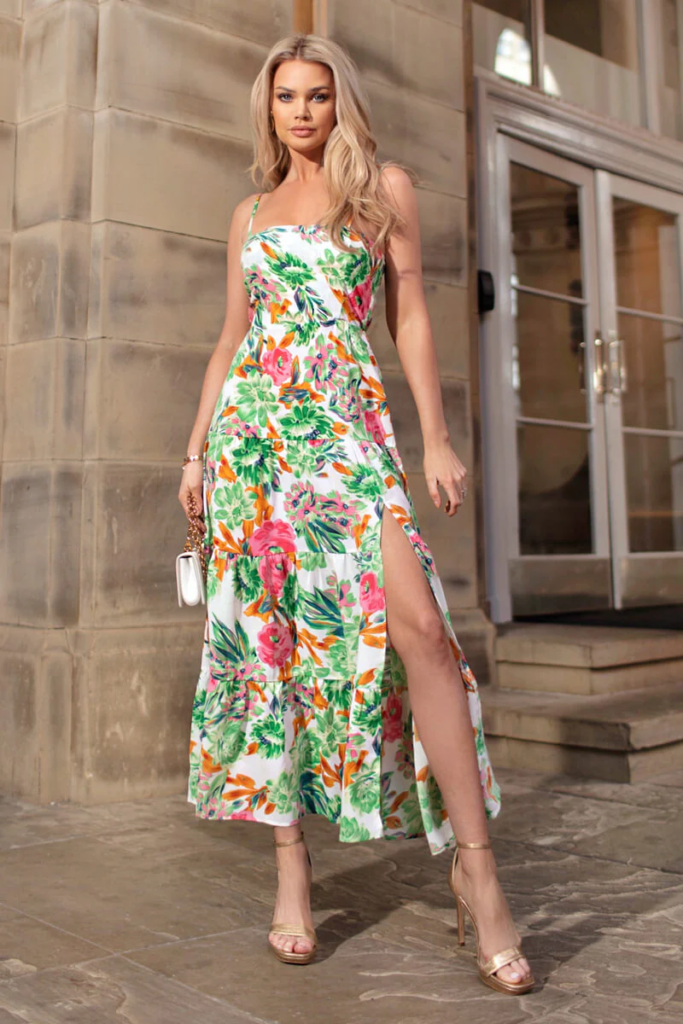 Tropical Print Dress