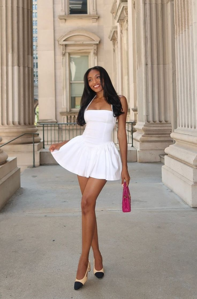 Classic White Mini Dress
