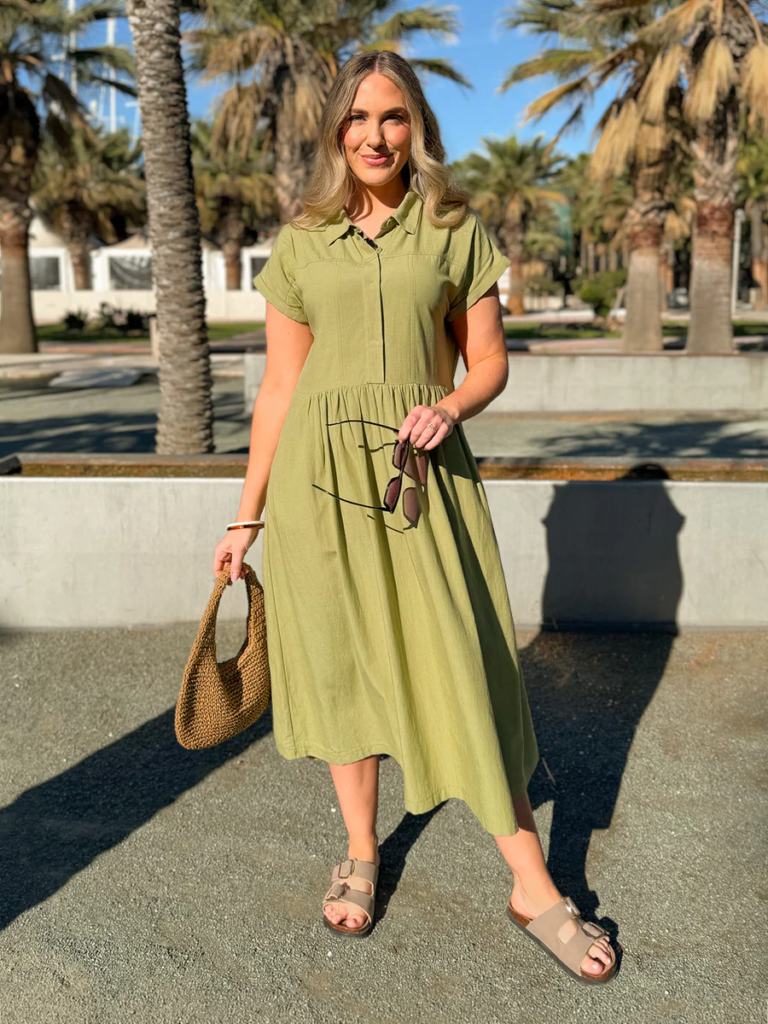  Linen Shirt Dress