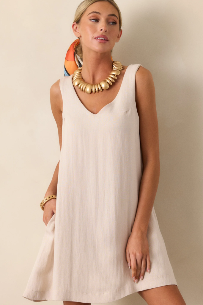 Sleeveless Shift Dress