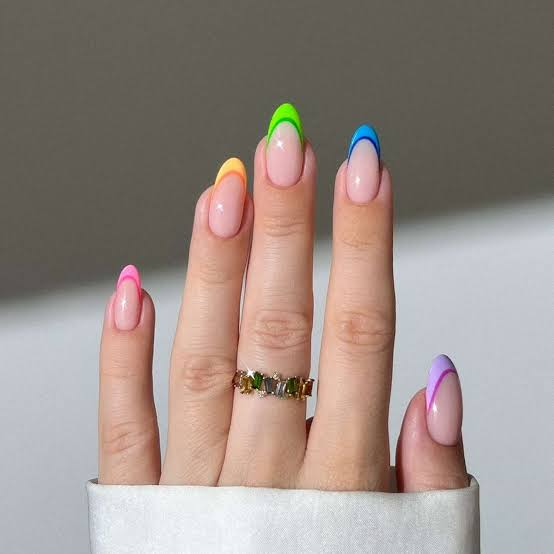 Team Color French Tips