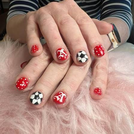 Football Jersey Nails