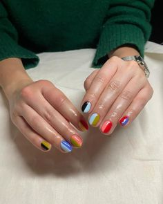 Color Block Nails