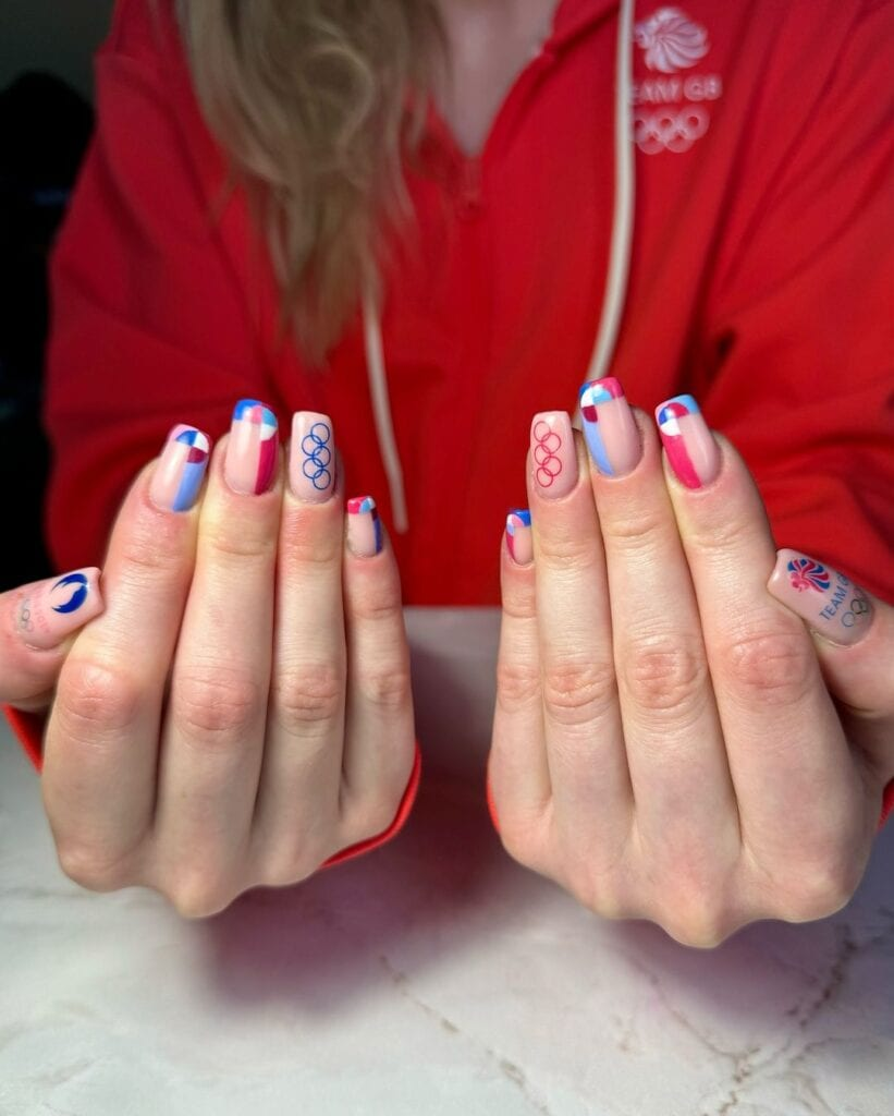 Stadium Light Inspired Nails