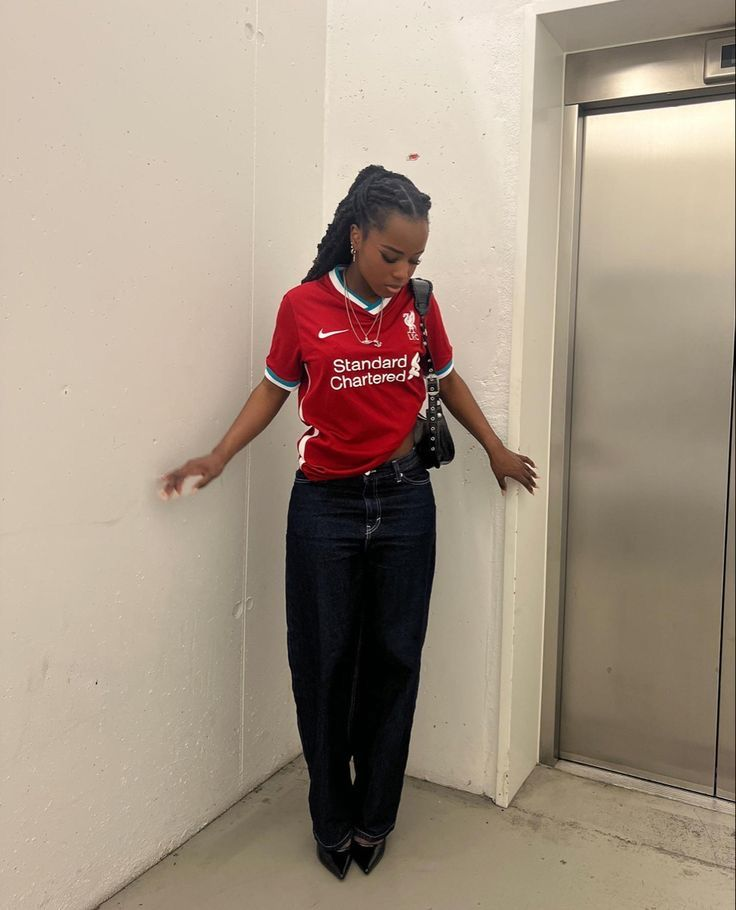 Graphic Soccer Tee and Jeans