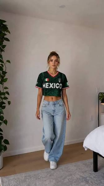 Crop Top Jersey Style