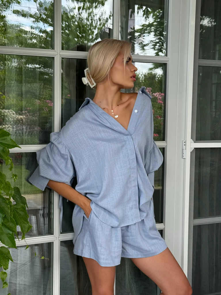 Linen Shirt and Shorts