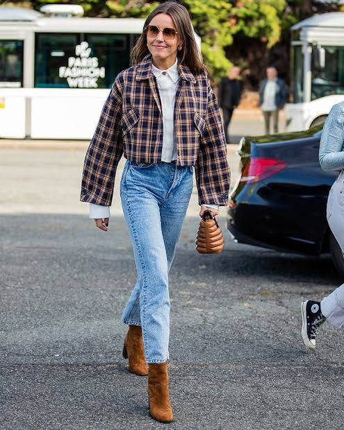 Plaid Shirt + Jeans Combo