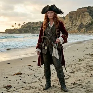Pirate Coat and Tricorn Hat